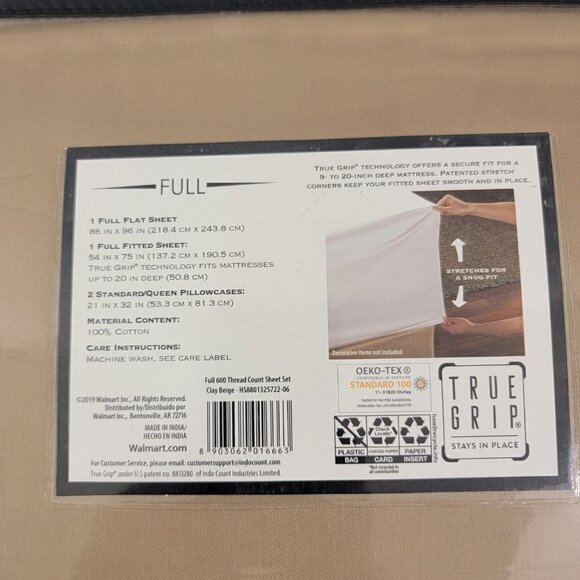 Hotel Style 600 Thread Count Cotton with Sateen Weave Sheet Set – Full - Picture 7 of 15